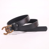 women's Genuine leather slide buckle Belt 3cm
