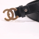 women's Genuine leather slide buckle Belt 3cm