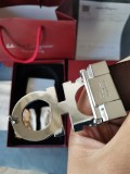 women's Genuine leather slide buckle Belt 3.3cm