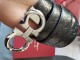 women's Genuine leather slide buckle Belt 3.3cm