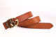 men's retro genuine leather slide buckle Belt 4.0cm   8888