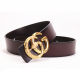 men's retro genuine leather slide buckle Belt 4.0cm   8888