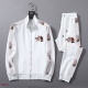 adult Long-sleeved autumn and winter jacket and pant White