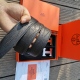 men's Genuine leather slide buckle Belt 3.8cm