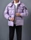 adult winter  thickened warm down jacket purple