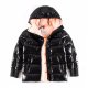 adult women's winter thickened warm down jacket black pink