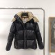 adult winter thickened warm down jacket black khaki