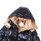 adult winter thickened warm down jacket black khaki