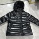 adult women's winter thickened warm down jacket black