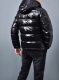 adult winter thickened warm hooded down jacket black