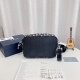 Dior Safari Messenger Bag Oblique Jacquard Beige Black 21×14cm