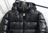 adult winter thickened warm hooded down jacket black