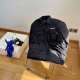 men's winter lightweight down jacket with small pocket black