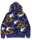 Mix 1st Camo Shark Relaxed Fit Full Zip Hoodie Purple HDCP6789