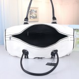 Smooth Leather Travel bag white 86502