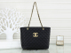 Chanel Deauville Tote Shopping Bag Quilted 5616