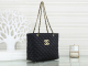 Chanel Deauville Tote Shopping Bag Quilted 5616