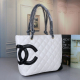 Chanel Deauville Tote Shopping Bag Quilted 8340
