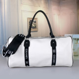 Smooth Leather Travel bag white 86502