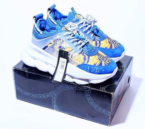 Versace adult Chain Reaction blue gold