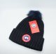 women’s Ribbed Fur Pom Knit Cap Cuffed Beanie Winter Soft Warm 020