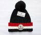 women’s Ribbed Fur Pom Knit Cap Cuffed Beanie Winter Soft Warm 022