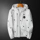 Autumn And Winter Men's Leather Jacket White