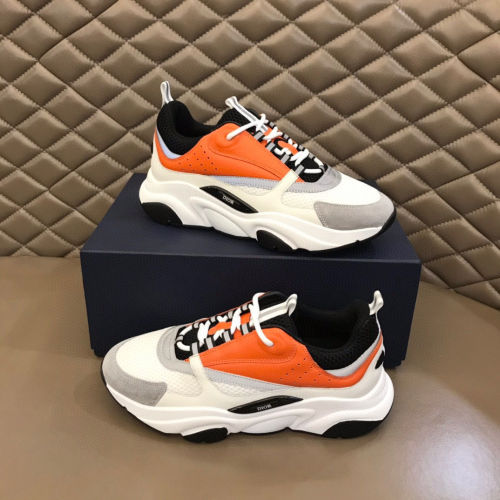 Dior adult B22 casual sports shoes orange