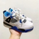 Nike child air jordan 4 white blue