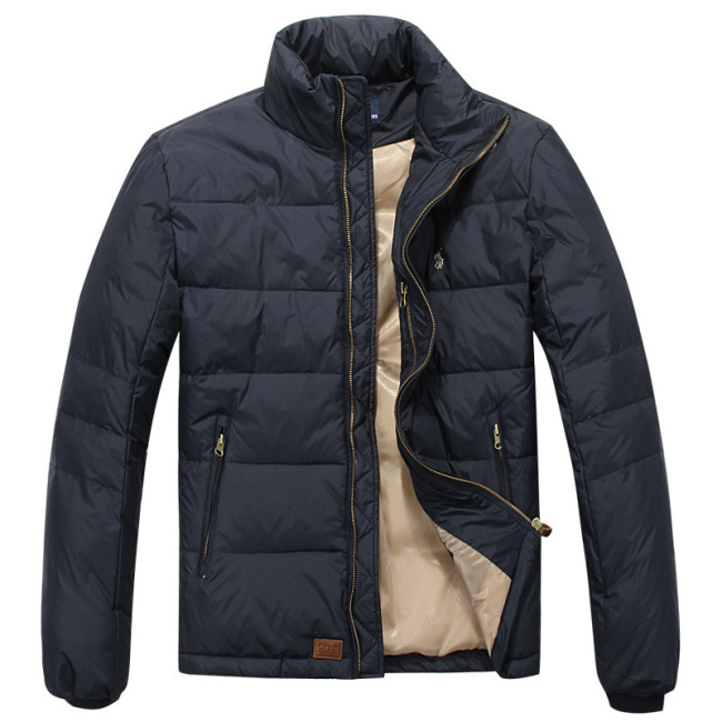 Autumn and Winter men's Cotton-padded jacket Blue