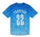 adult Monogram men's Football Jersey Short-sleeved T-shirt blue 610