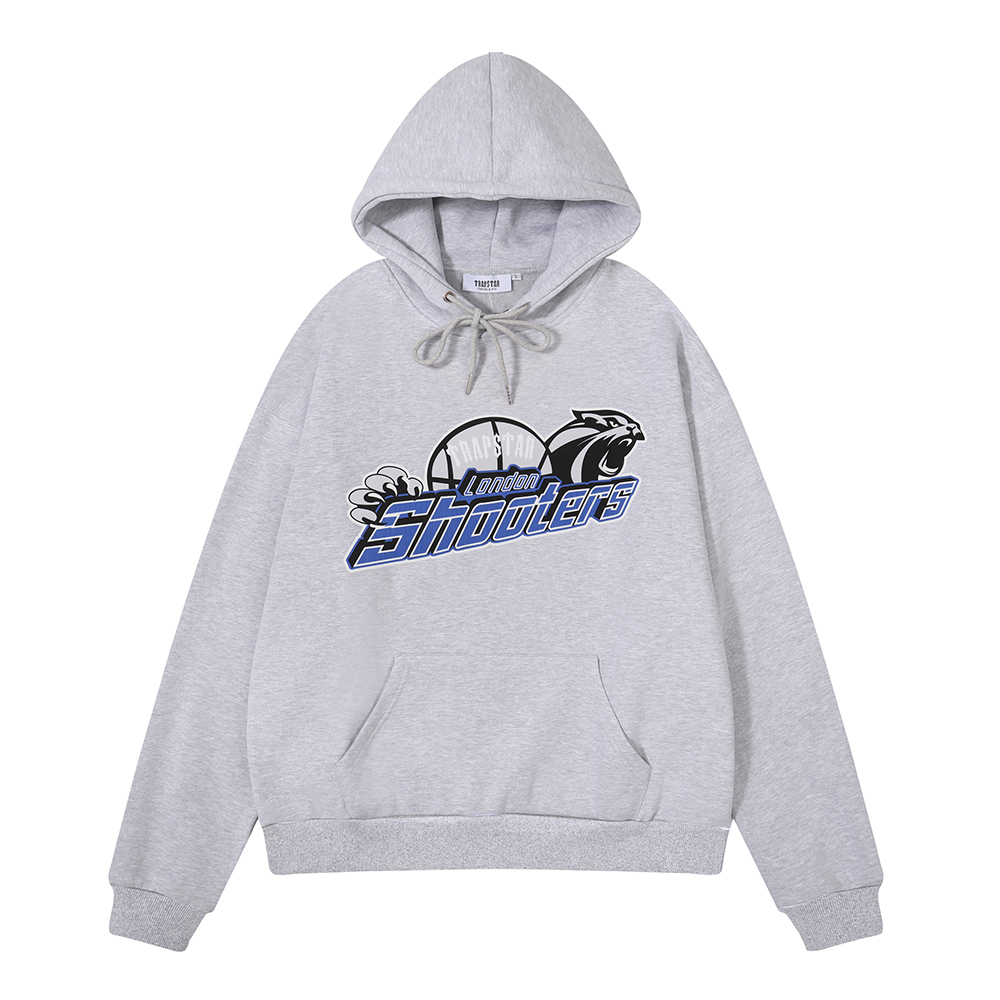 Trapstar Shooters Hoodie Tracksuit Grey Ice Flavours 1211