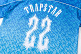 adult Monogram men's Football Jersey Short-sleeved T-shirt blue 610