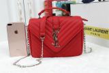 College Quilted Chain Bag red 0325