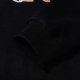 Autumn and Winter Adult Quality cotton Pleated Leather Logo casual Long sleeves Crew neck sweatshirt Black C513