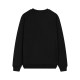 Autumn and Winter Adult unisex All Cotton Prints Logo casual Long sleeves Crew neck sweatshirt black 8552