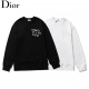 Autumn and Winter Adult Quality cotton Lettering embroidery Logo casual Long sleeves Crew neck sweatshirt Black 5936