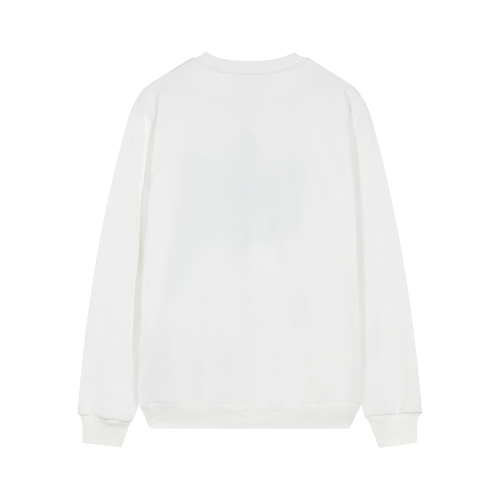 Autumn and Winter Adult unisex All Cotton Alphabet Logo casual Long sleeves Crew neck sweatshirt White 8532