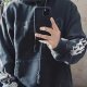 Autumn and Winter Adult Cotton Printed letters Logo casual Long sleeves hoodie Black 988