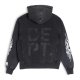 Autumn and Winter Adult Cotton Printed letters Logo casual Long sleeves hoodie Black 988