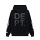 Autumn and Winter Adult Cotton Printed letters Logo casual Long sleeves hoodie Black 988