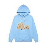 Autumn and Winter Adult Teddy Bear casual Long sleeves hoodie Blue 2203