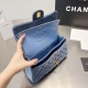 Chanel Original small flap bag velvet enamel Quilted