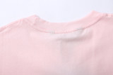 Summer adult casual Prints Logo Short sleeves T-shirt Pink 3101
