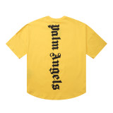 Summer adult casual Prints Logo Short sleeves T-shirt Yellow7001