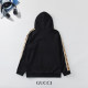 Autumn and Winter Adult Knitted cotton casual Long sleeves hoodie Black 650