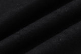 Autumn and Winter Adult unisex Prints Logo casual Long sleeves Crew neck sweatshirt Black 2022