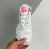 1 mid paint drip Adult Sneaker White