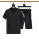 mens shorts & t shirt black