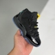 11 unc kids High top basketball shoes Black